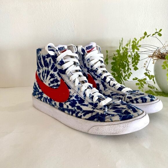 Nike Blazer Mid ‘77 Vintage Blue Tye Dye 9 - Picture 1 of 8